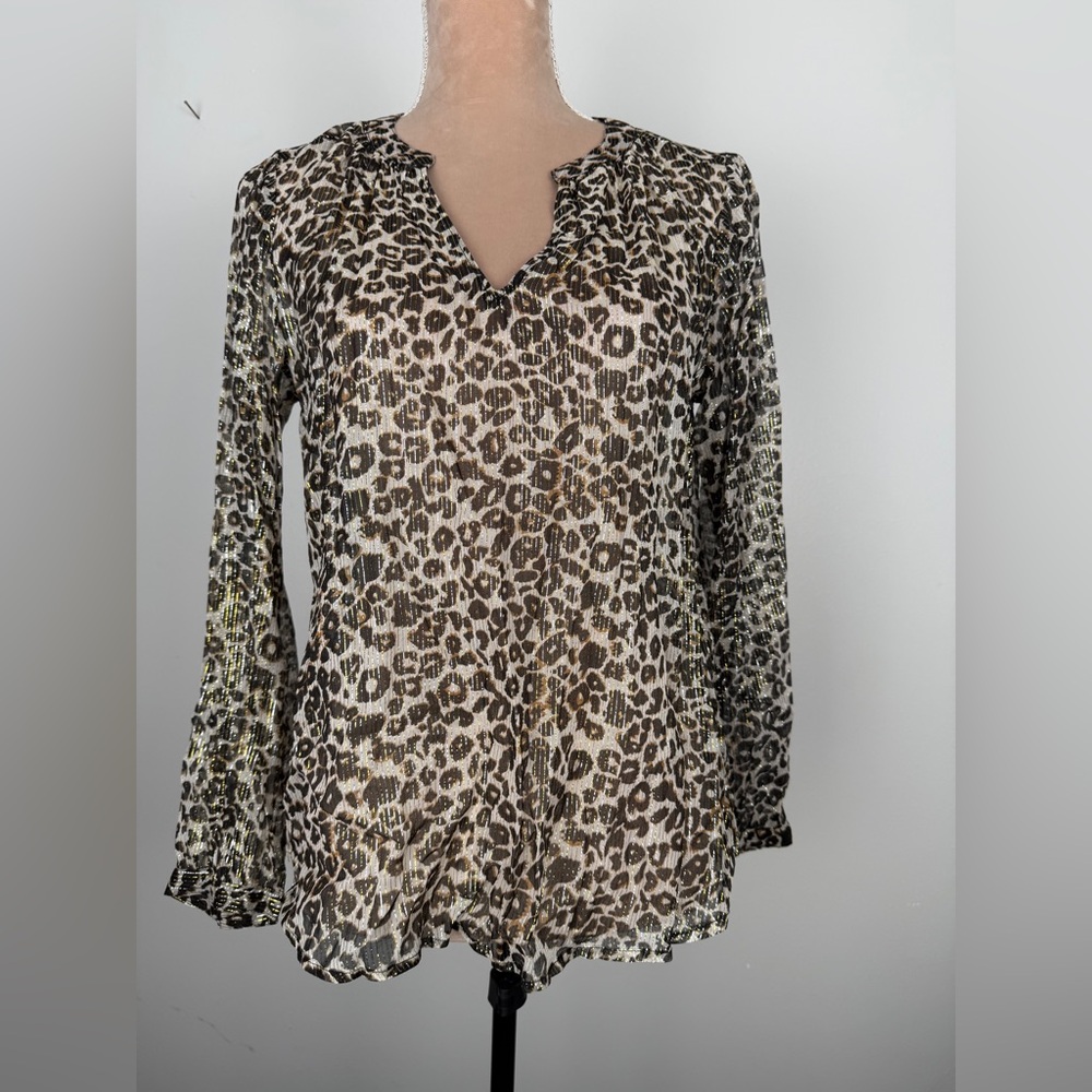 Velvet by Graham & Spencer Leopard Print‎ Blouse